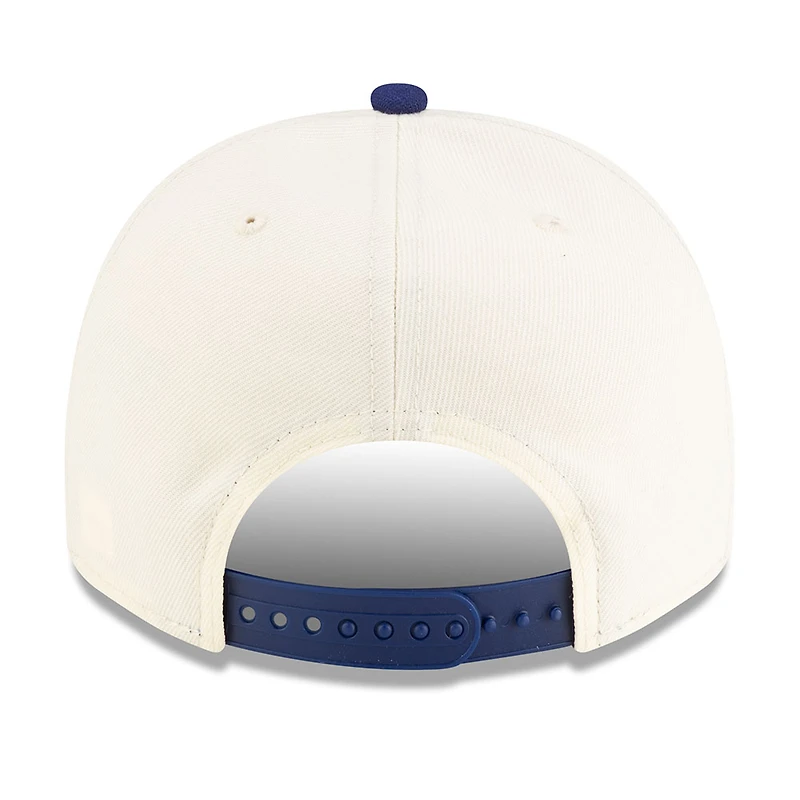 Los Angeles Dodgers Chrome and Royal Upside Down 2Tone New Era 9FIFTY A-Frame Snapback Hat