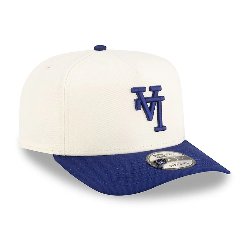 Los Angeles Dodgers Chrome and Royal Upside Down 2Tone New Era 9FIFTY A-Frame Snapback Hat