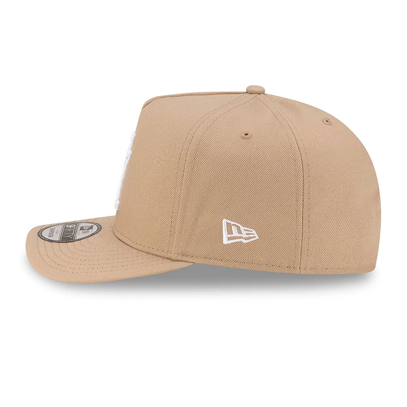 Los Angeles Dodgers Camel Brown Upside Down 2Tone New Era 9FIFTY A-Frame Snapback Hat