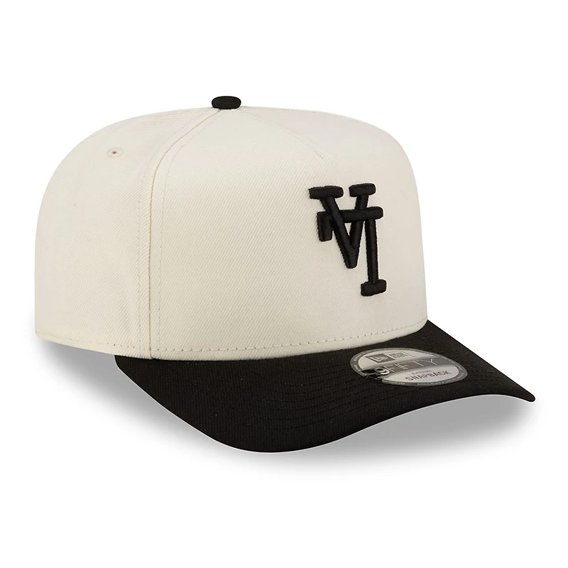 Los Angeles Dodgers Chrome and Black Upside Down 2Tone New Era 9FIFTY A-Frame Snapback Hat