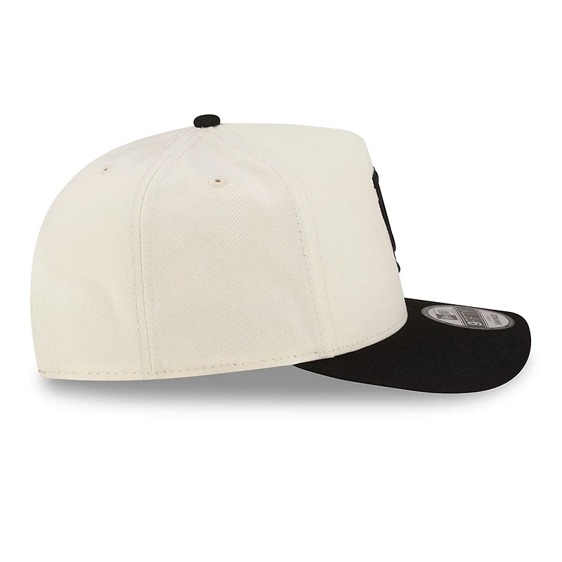 Los Angeles Dodgers Chrome and Black Upside Down 2Tone New Era 9FIFTY A-Frame Snapback Hat