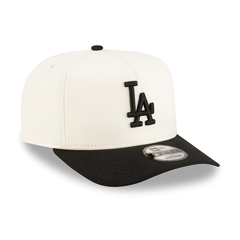 Los Angeles Dodgers Chrome and Black 2Tone New Era 9FIFTY A-Frame Snapback Hat