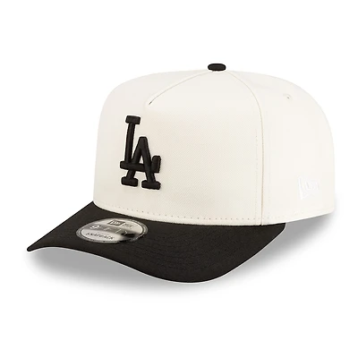 Los Angeles Dodgers Chrome and Black 2Tone New Era 9FIFTY A-Frame Snapback Hat