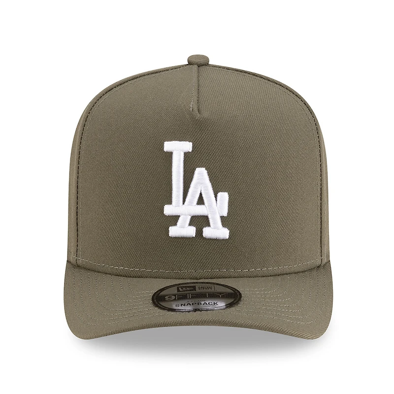 Los Angeles Dodgers Olive Green New Era 9FIFTY A-Frame Snapback Hat