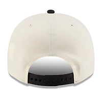 Los Angeles Dodgers Chrome and Black with Rose Logo New Era 9FIFTY A-Frame Snapback Hat