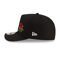 Los Angeles Dodgers Black and White with Red Rose New Era 9FIFTY A-Frame Snapback Hat