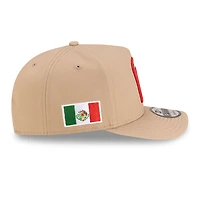 Mexico Camel Brown with Mexico Flag Patch New Era 9FIFTY A-Frame Snapback Hat