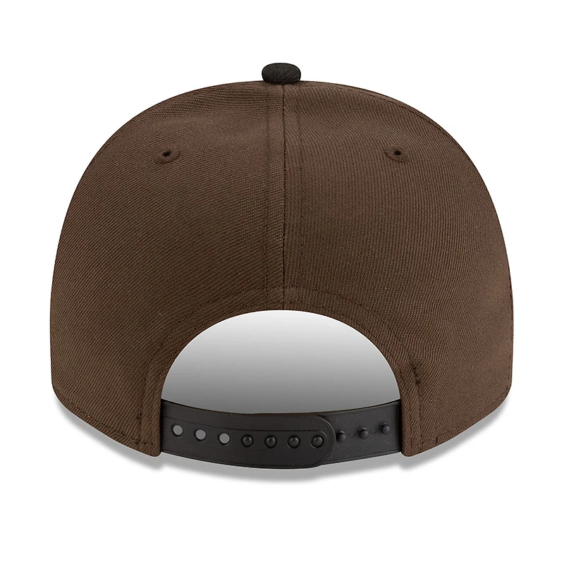 Mexico Dark Brown and Black with Mexico Flag Patch New Era 9FIFTY A-Frame Snapback Hat