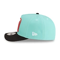 Mexico Turquoise and Black with Mexico Flag Patch New Era 9FIFTY A-Frame Snapback Hat