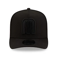 Team Mexico All Black WBC World Baseball Classic New Era 9FIFTY A-Frame Snapback Hat