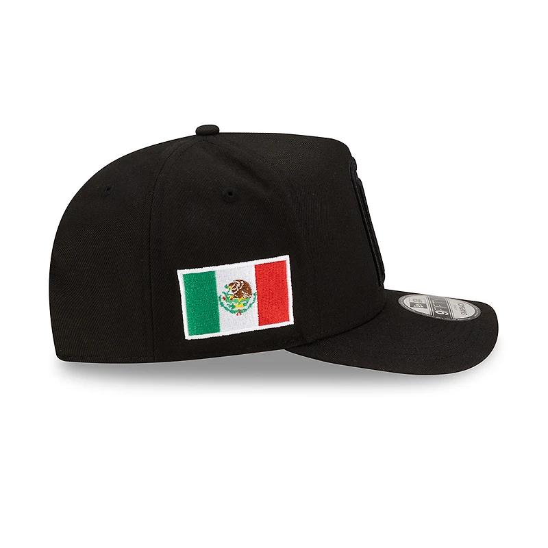 Team Mexico All Black WBC World Baseball Classic New Era 9FIFTY A-Frame Snapback Hat
