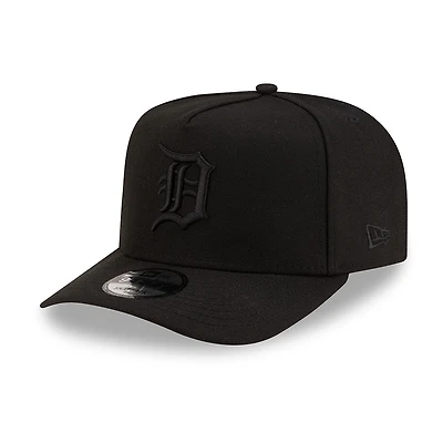Detroit Tigers Black on Black New Era 9FIFTY A-Frame Snapback Hat