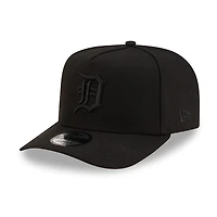 Detroit Tigers Black on Black New Era 9FIFTY A-Frame Snapback Hat