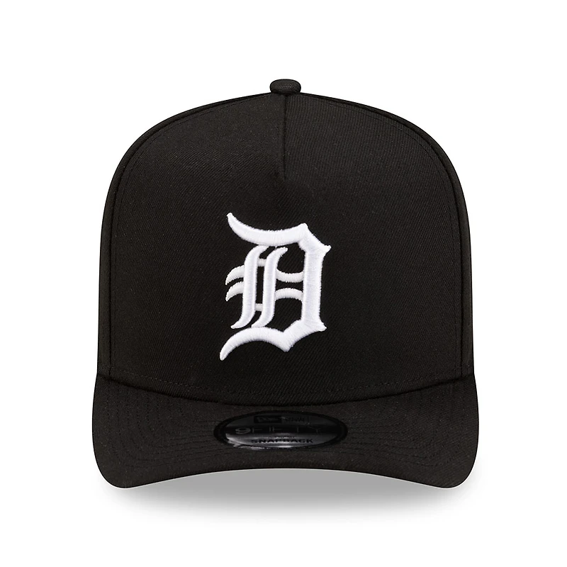 Detroit Tigers Black and White New Era 9FIFTY A-Frame Snapback Hat