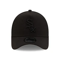 Chicago White Sox Black on Black Trucker New Era 9FORTY A-Frame Snapback Hat