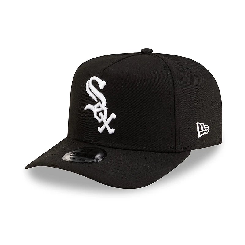 Chicago White Sox Black 125th Anniversary Patch Pink UV New Era 9FIFTY A-Frame Snapback Hat