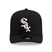 Chicago White Sox Black 125th Anniversary Patch Pink UV New Era 9FIFTY A-Frame Snapback Hat