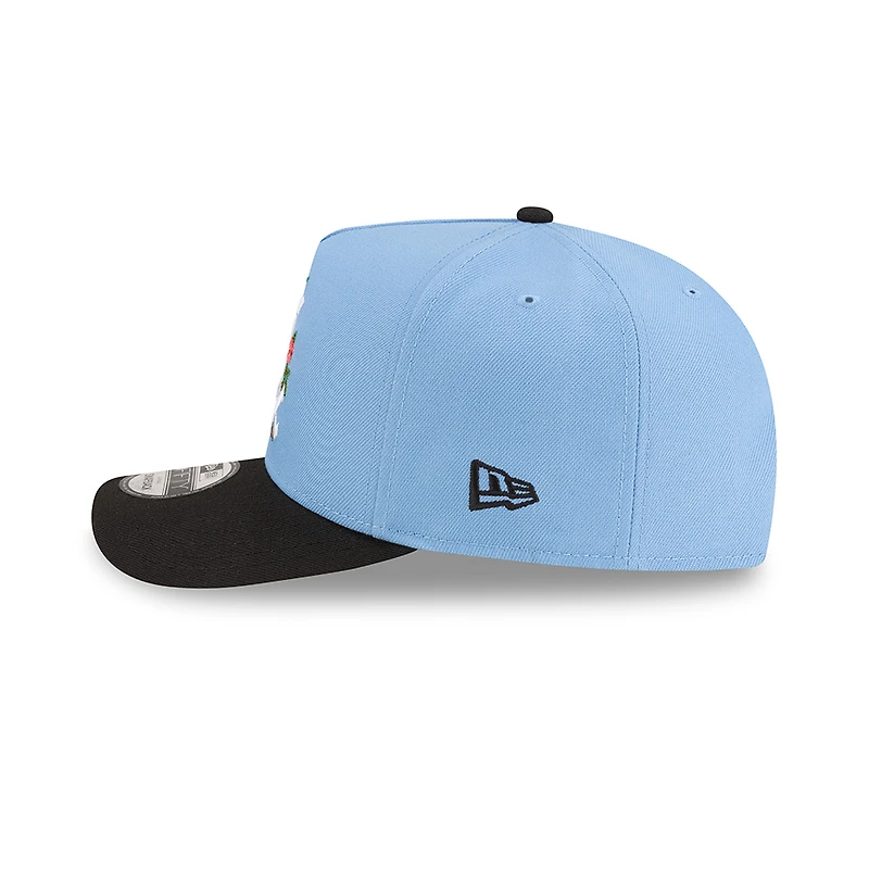 Chicago White Sox Sky Blue and Black Rose Logo New Era 9FIFTY A-Frame Snapback Hat