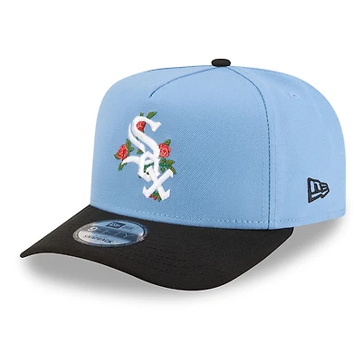 Chicago White Sox Sky Blue and Black Rose Logo New Era 9FIFTY A-Frame Snapback Hat