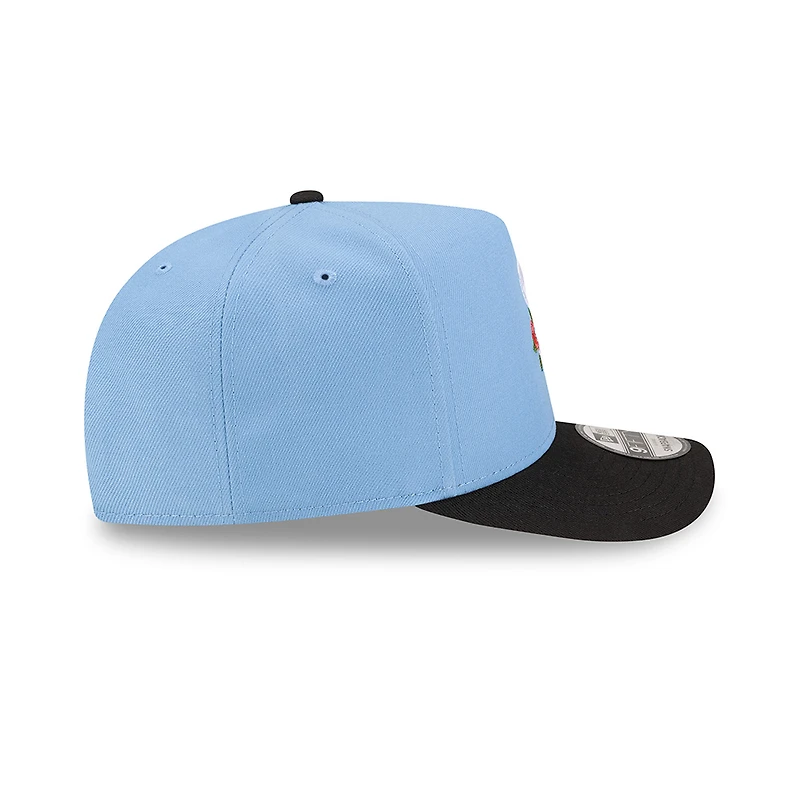 Chicago White Sox Sky Blue and Black Rose Logo New Era 9FIFTY A-Frame Snapback Hat