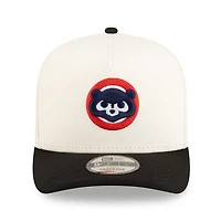 Chicago Cubs Chrome and Black Cooperstown 2Tone New Era 9FIFTY A-Frame Snapback Hat