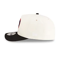Chicago Cubs Chrome and Black Cooperstown 2Tone New Era 9FIFTY A-Frame Snapback Hat