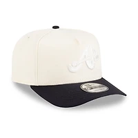 Atlanta Braves Chrome and Navy New Era 9FIFTY A-Frame Snapback Hat