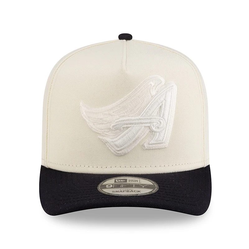 Anaheim Angels Chrome and Navy New Era 9FIFTY A-Frame Snapback Hat