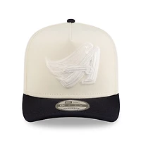 Anaheim Angels Chrome and Navy New Era 9FIFTY A-Frame Snapback Hat