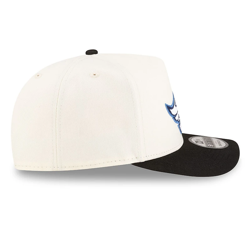 Anaheim Angels Chrome and Black Cooperstown 2Tone New Era 9FIFTY A-Frame Snapback Hat