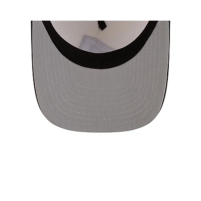 Arizona Diamondbacks Chrome and Black Main Logo 2Tone New Era 9FIFTY A-Frame Snapback Hat