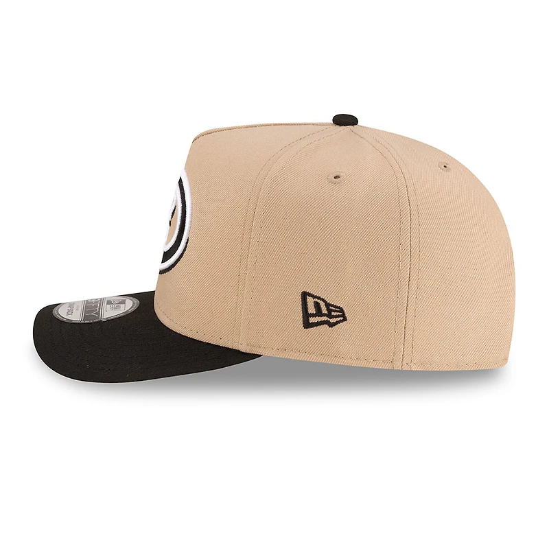 Arizona Diamondbacks Camel Brown and Black with Red Rose Side Patch New Era 9FIFTY A-Frame Snapback Hat