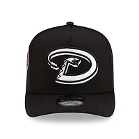 Arizona Diamondbacks Black 1998 Inaugural Season Patch Pink UV New Era 9FIFTY A-Frame Snapback Hat