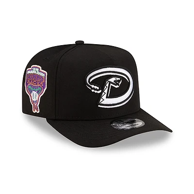 Arizona Diamondbacks Black 1998 Inaugural Season Patch Pink UV New Era 9FIFTY A-Frame Snapback Hat