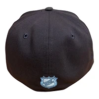 Utah Mammoth Burnt Wood and Walnut 2Tone "U" Tusk Patch Mountain Blue UV New Era 59FIFTY Fitted Hat