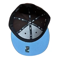 Utah Mammoth Burnt Wood and Walnut 2Tone "U" Tusk Patch Mountain Blue UV New Era 59FIFTY Fitted Hat