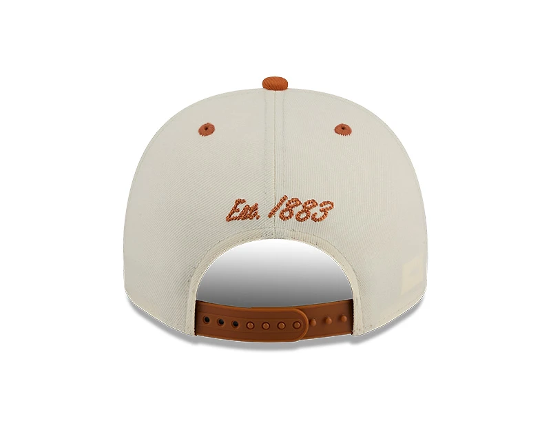Texas Longhorns Chrome and Burnt Orange Arched New Era 9FIFTY A-Frame Snapback Hat