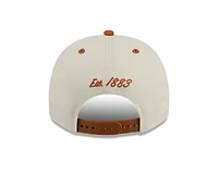 Texas Longhorns Chrome and Burnt Orange Arched New Era 9FIFTY A-Frame Snapback Hat