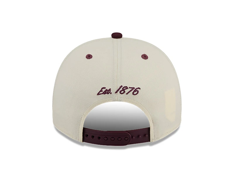 Texas A&M Aggies Chrome and Maroon Arched New Era 9FIFTY A-Frame Snapback Hat