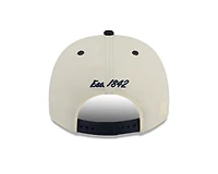 Notre Dame Fighting Irish Chrome and Navy Arched New Era 9FIFTY A-Frame Snapback Hat