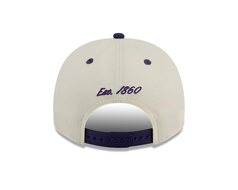 LSU Tigers Chrome and Purple Arched New Era 9FIFTY A-Frame Snapback Hat