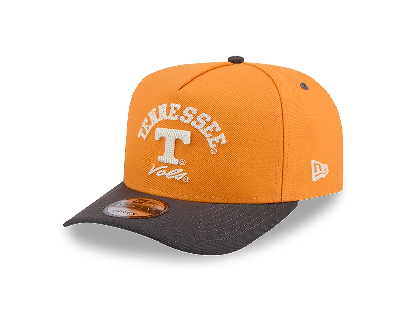 Tennessee Volunteers Orange and Black Arched New Era 9FIFTY A-Frame Snapback Hat