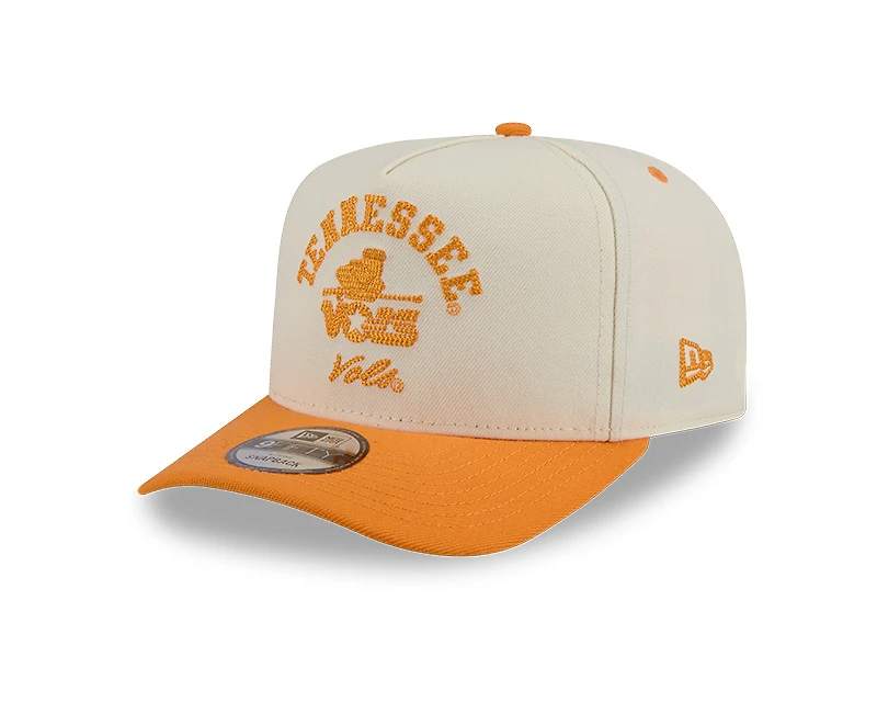 Tennessee Volunteers Chrome and Orange Arched New Era 9FIFTY A-Frame Snapback Hat