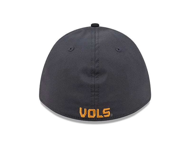 Tennessee Volunteers Graphite and Black Roper New Era 39THIRTY M-Crown Stretch Fit Hat