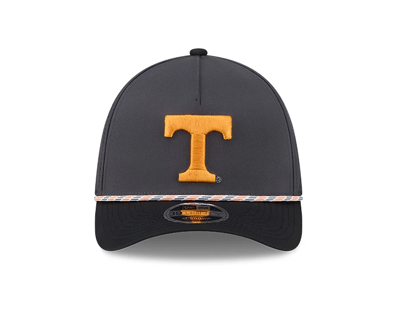 Tennessee Volunteers Graphite and Black Roper New Era 39THIRTY M-Crown Stretch Fit Hat