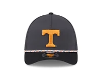 Tennessee Volunteers Graphite and Black Roper New Era 39THIRTY M-Crown Stretch Fit Hat
