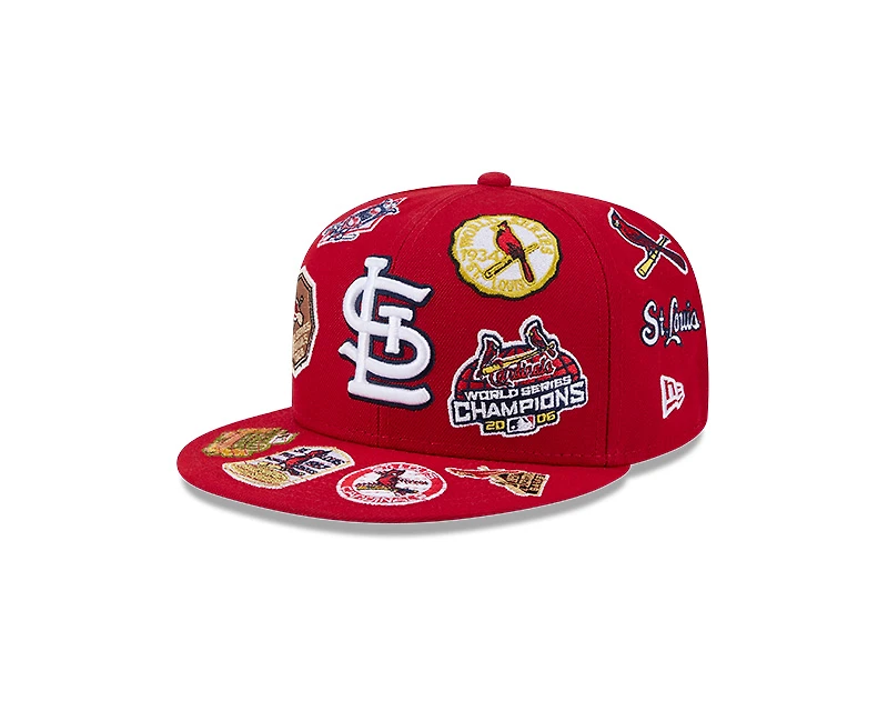 St. Louis Cardinals Patches All Over New Era 59FIFTY Fitted Hat