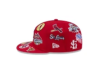 St. Louis Cardinals Patches All Over New Era 59FIFTY Fitted Hat