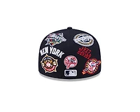 New York Yankees Patches All Over Era 59FIFTY Fitted Hat