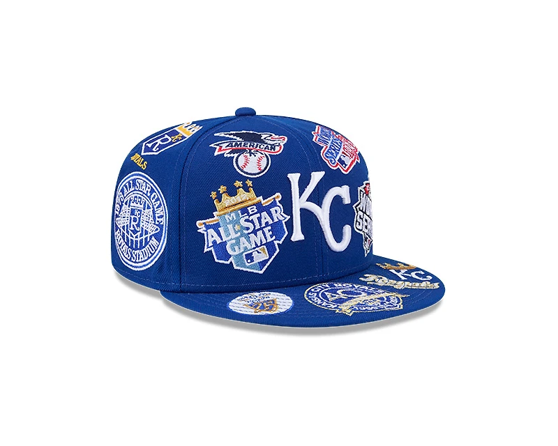 Kansas City Royals Patches All Over New Era 59FIFTY Fitted Hat